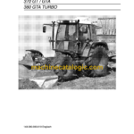 Fendt 370 GT, 370 GTA, 380 GTA Turbo Tractor Tool Carrier Operator's Manual