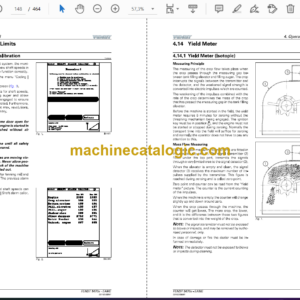 Fendt 9470x, 9470x AL Harvesting Operator’s Manual (D3152100M1)