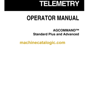 Agcommand Standart Plus and Advanced Telemetry Operator's Manual