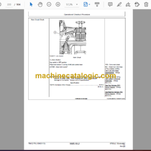 John Deere 870GLC Excavator Operation and Test Technical Manual (TM12176)