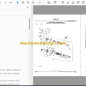 John Deere 444J Tier3 Utility Loader Parts Catalog (PC10027)