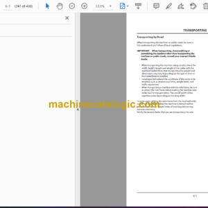 Hitachi ZX470-5G class, ZX670-5G class, ZX870-5G class Hydraulic Excavator Operator’s Manual (ENMJAC-2-1)