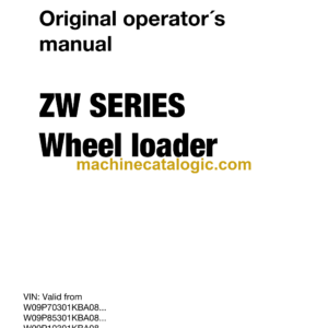 Hitachi ZW65-6C, ZW75-6C, ZW95-6C Wheel Loader Operator's Manual (ENMPSZ-1-1)