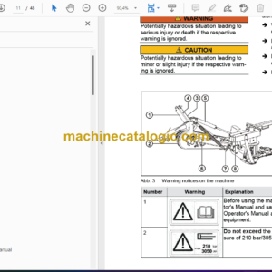 Fendt 2460 ISL Slicer Disc Mower Operator’s Manual