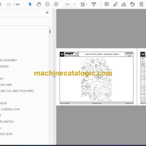 MST 542S, 544S Tier IIIA Backhoe Loader Spare Parts Catalogue (EN-TR)