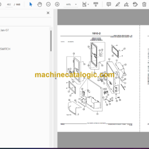 John Deere 870D, 872 Motor Graders Parts Catalog (PC9450)