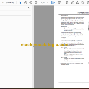 Hitachi ZW180-5B, ZW180PL-5B Wheel Loader Operator’s Manual (ENMNDB-1-1, ENMNDB-EN2-2, ENMNDB-EN2-1, ENMNDB-CA2-4)