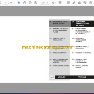 Messersi M16BV, M18BE Mini Excavator Maintenance Manual