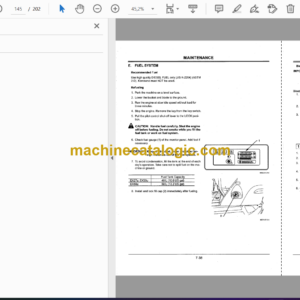 Hitachi EX27U,EX35U,EX50U Excavator Operator’s Manual (EM1BU-NA2-2, EM1BU-NA3-1, EM1BU-NA3-2)