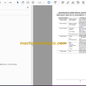 Hitachi ZX600,ZX600LC,ZX650H,ZX650LCH Excavator Operator’s Manual (EM17P-1-1)