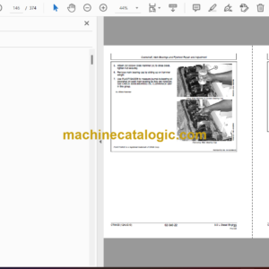 John Deere PowerTech Plus 9.0 L OEM Diesel Engines Base Engine Repair Component Technical Manual (CTM400)