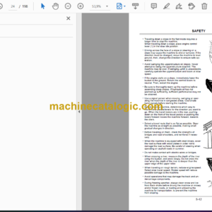 Hitachi AX17u-4 Mini Excavator Instruction Manual (EM1MSA-1-3)