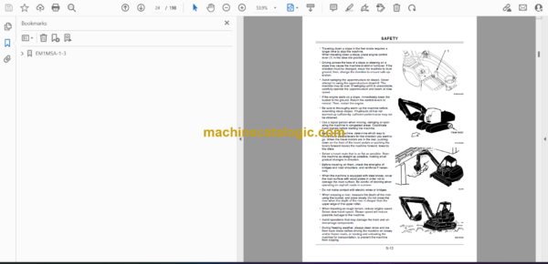 Hitachi AX17u-4 Mini Excavator Instruction Manual (EM1MSA-1-3) - Image 2