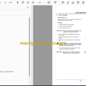 Hitachi ZX110 to ZX330 Excavator Operator’s Manual (EM1G6-4-1)