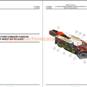 Sandvik MH621 Hardrock Miner Spare Parts Manual (Russian)