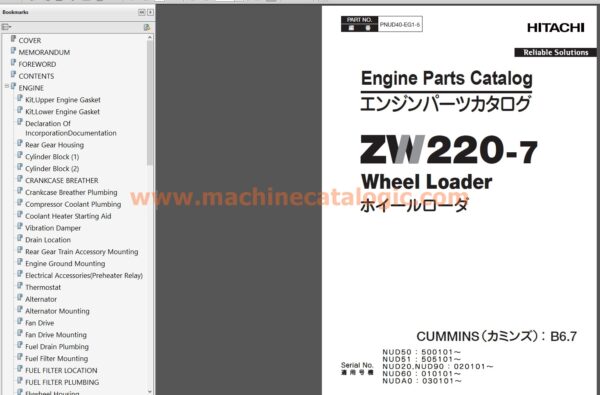 Hitachi Construction Equipment Parts Manual PDF (July 2024) – All Models (108 GB)