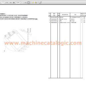 Sunward SWE35UF Hydraulic Excavator Parts Catalog