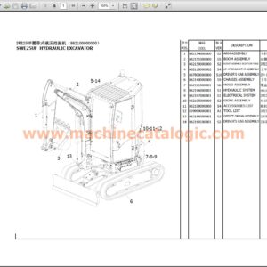 SUNWARD SWE25UF Excavator Parts Catalog PDF