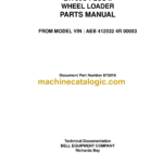 Bell L1706C Plus II Wheel Loader Parts Manual (873016)