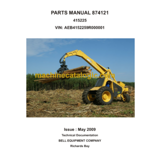 Bell 225A Logger Parts Manual (874121, 874069, 874005)