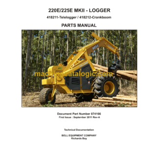 Bell 220E, 225E MKII Logger Parts Manual (874166)