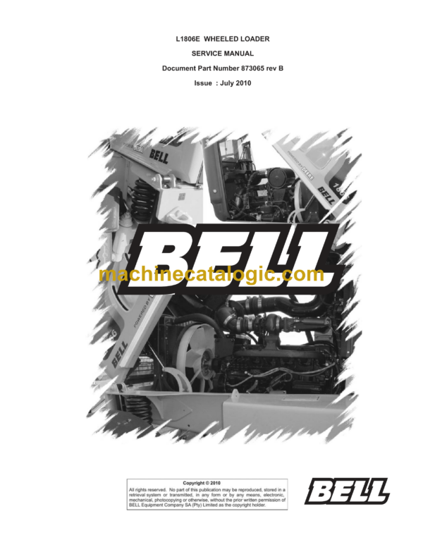 Bell L1806E Wheeled Loader Service Manual (873065 Rev B)