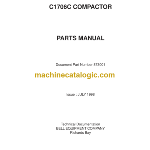 Bell C1706C Compactor Parts Manual (873001)