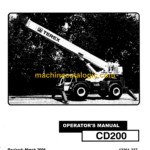 Terex CD200 Crane Operator's Manual