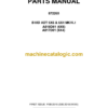 Bell B18D ADT 6X6 & 6X4 MKVI.1, A818D61 6X6, A817D61 6X4 Articulated Dump Truck Parts Manual (872265)