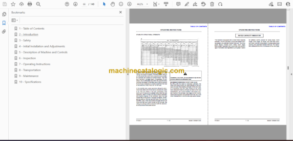 Terex RT200-1 Crane Operator's Manual - Image 2