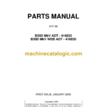 Bell B30D Mk V ADT - 416833 B30D Mk V WDB ADT - 416830 Articulated Dump Truck Parts Manual (872198)