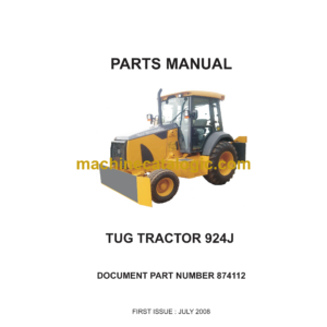 Bell 924J Tug Tractor Parts Manual (874112)