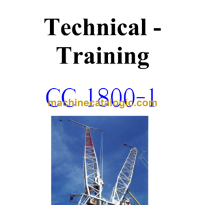 Terex CC1800-1 Crane Technical Manual