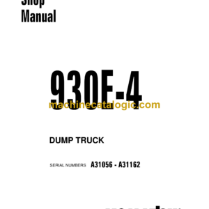 Komatsu 930E-4 Dump Truck Shop Manual (CEBM024503)