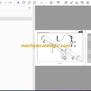 Bell B25C 6X6 MKII Articulated Dump Truck Parts Manual (872043, -01)