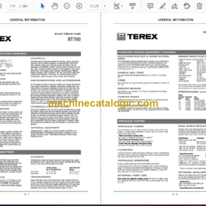 Terex RT700 Crane Operator’s Manual