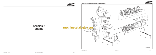 Bell B26B 6X6 ADT Articulated Dump Truck Parts Manual (870177) - Image 4