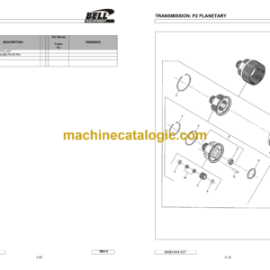 Bell B40D 6X4 ADT Supertruck Parts Manual (872096)