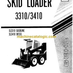 Gehl SL3310, SL3410 Skid Loader Service Parts Manual (903464)