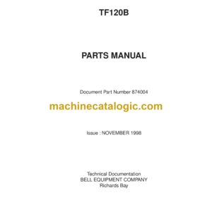 Bell TF120B Tracked Feller Buncher Parts Manual (874004)