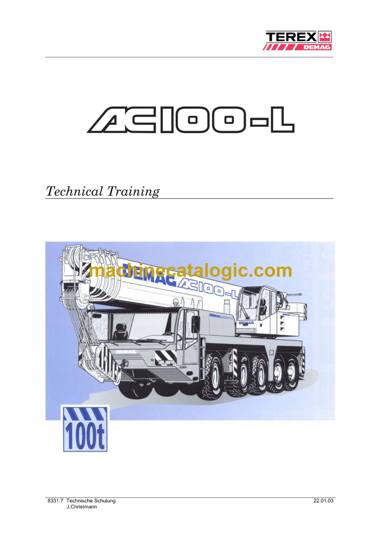 Terex AC100-L Crane Technical Training