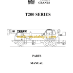 Terex T200 Crane Series Parts Manual