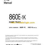 Komatsu 860E-1K Dump Truck Shop Manual (CEBM037901)