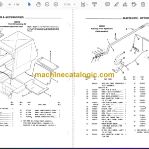 Gehl SL3310, SL3410 Skid Loader Service Parts Manual (903464)