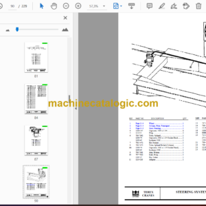 Terex T200 Series Crane Parts Manual