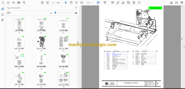 Terex T200 Series Crane Parts Manual - Image 2