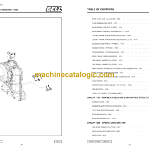 Bell L1204E Loader D812E00 Parts Manual (873043)