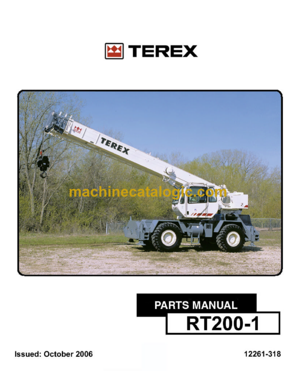 Terex RT200-1 Crane Parts Manual