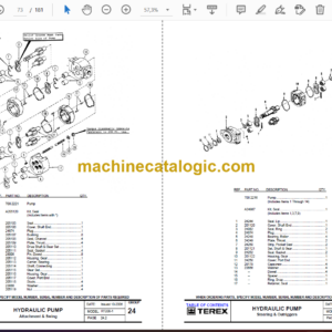 Terex RT200-1 Crane Parts Manual