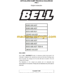 Bell B18E 6X4 ADT, B18E 6X6 ADT, B20E 6X4 ADT, 2304E Hauler, B25E 6X4 ADT, B25E 6X6 ADT, B30E 6X6ADT B30E 6X6ADT Tier 4i, 2806 Hauler & Articulated Dump Truck Service Manual (BN057846)
